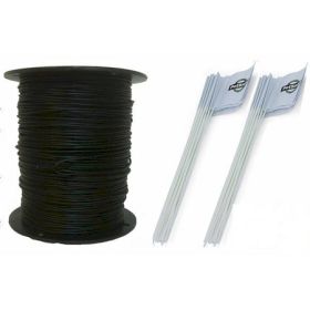 Essential Pet Heavy Duty In-Ground Fence Wire and Flag Kit 1000 Feet