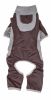 Pet Life Active 'Warm-Pup' Heathered Performance 4-Way Stretch Two-Toned Full Body Warm Up