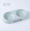 Double Cat Bowl Dog Bowl Pet Feeding Macarone Cat Water Food Bowl Anti-overturning Pet Bowls Feeder For Cats Dogs Pet Supplies