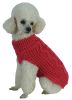 Swivel-Swirl Heavy Cable Knitted Fashion Designer Dog Sweater